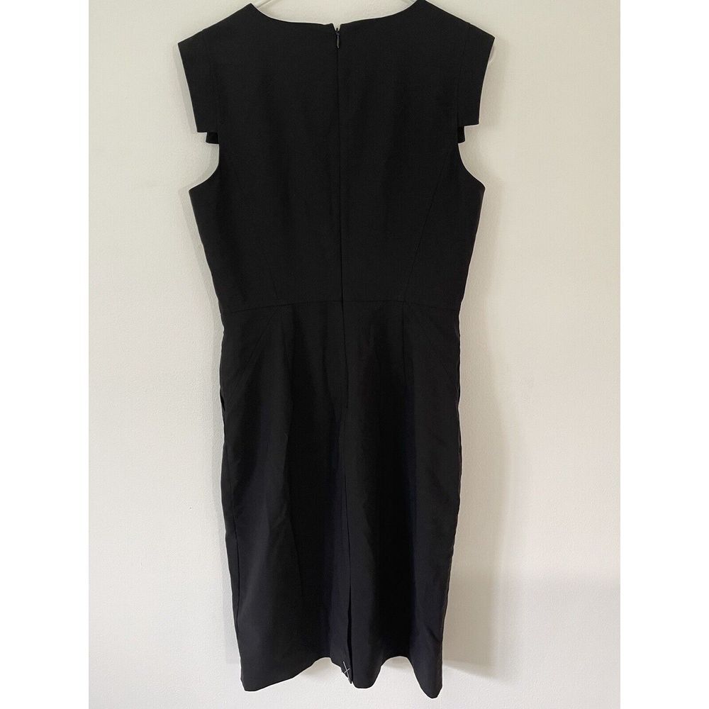 J.Crew Women's Size 8 Tall Tollegno Dress in Italian Stretch Wool Black Ret $228